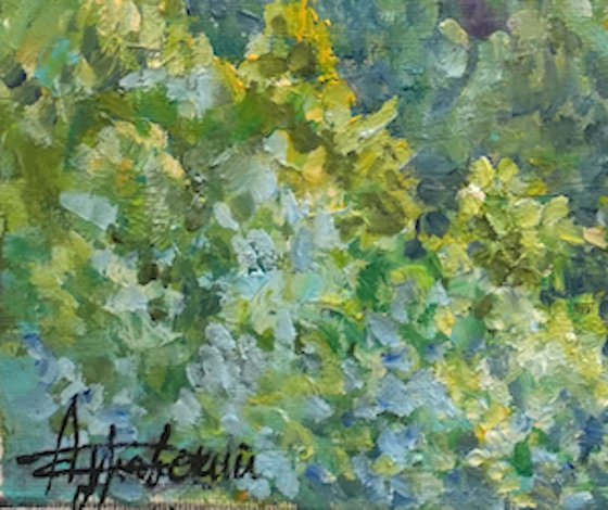 Green Energy painting by Aleksandr Dubrovskyy