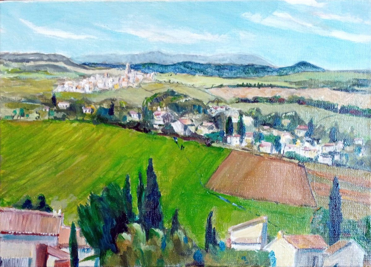 Landscape Oil Painting By Chris Walker, 13 X 9, From Paul