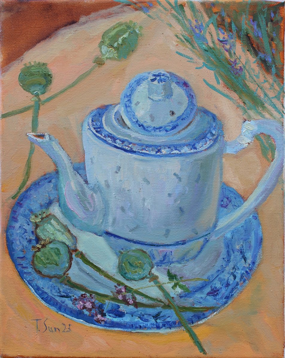 The Summer Tea By Tanya Sun, 9 X 12, Artwork For Sale On Artfinder