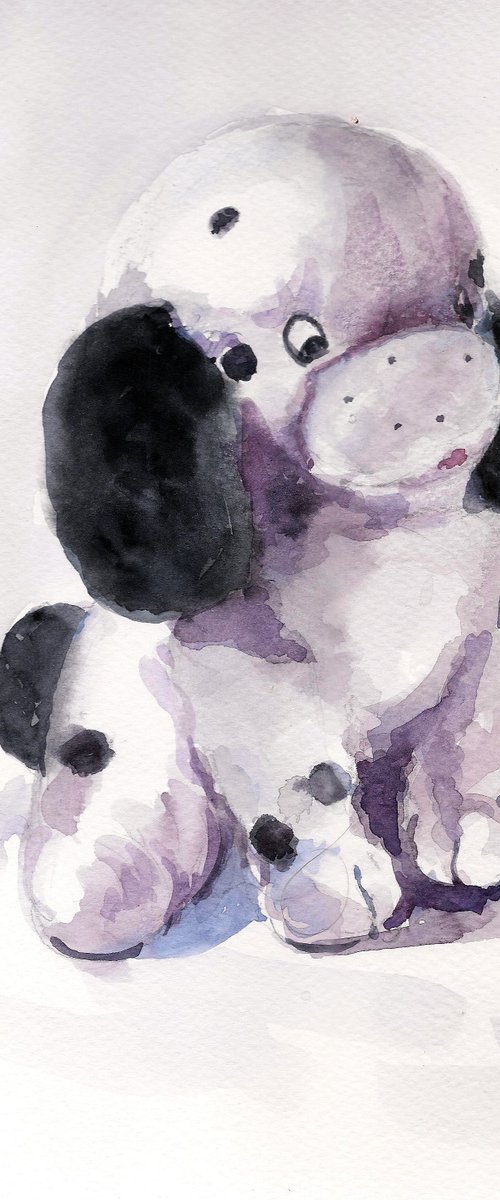 Still life of Dalmatian puppy Soft Toy 11 by Asha Shenoy