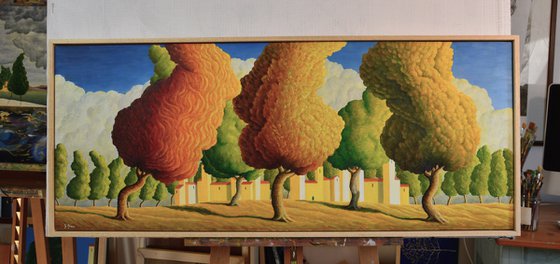 ALBERI con PICCOLA CITTA'