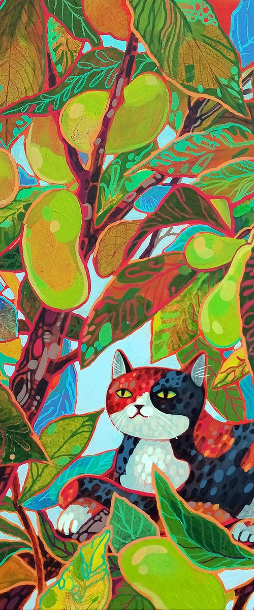 "The Cat Who Raised the Asimina" by Margot Raven