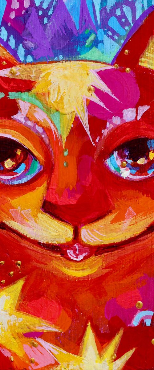 Starlit Cat by Oxana Zaika