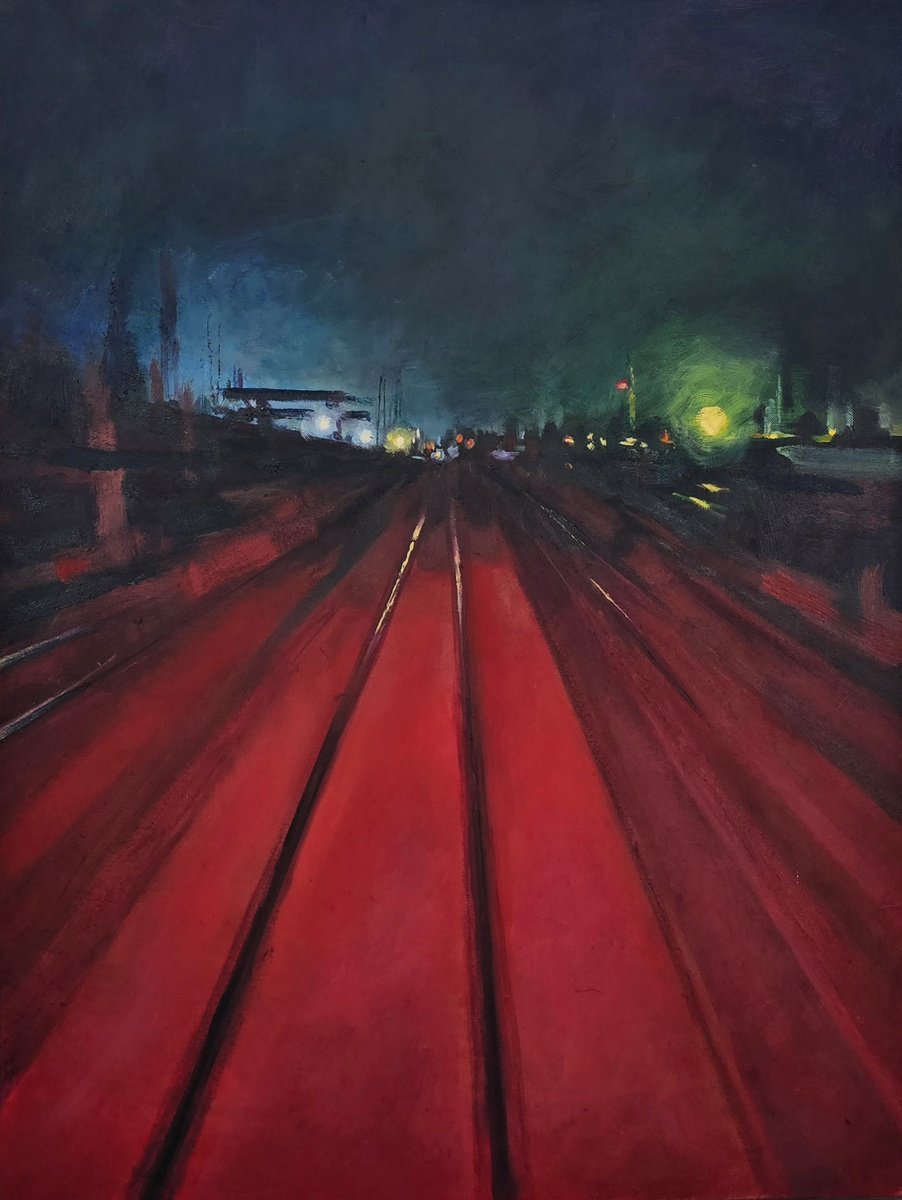 Midnight Takeoff By Zlatina Krusteva, 24 X 31, Artwork For Sale On Artfinder