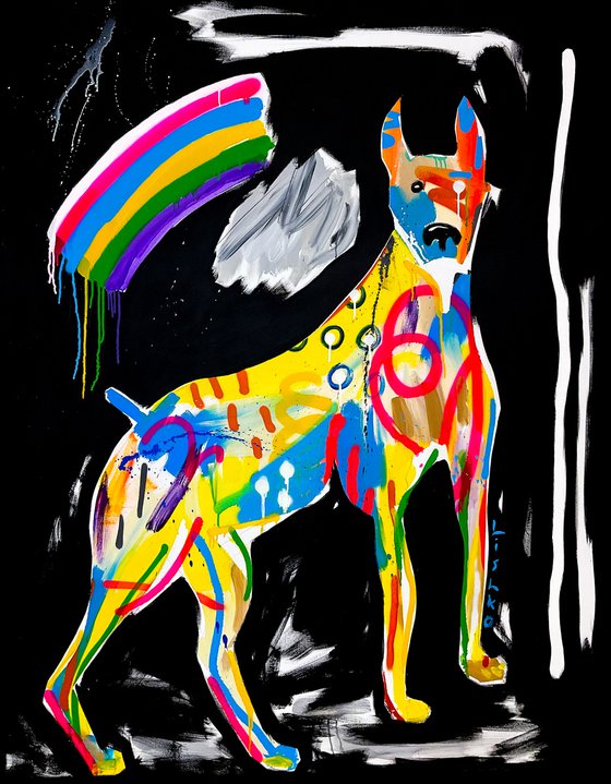 Dog 140 X 180 cm / 55,11 X 70,86 inch