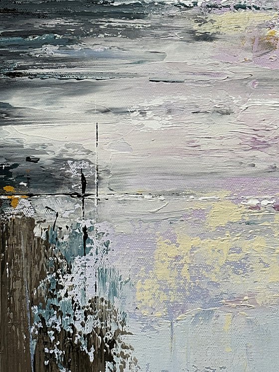 Soft Light Across Still Water-Clouds wall art