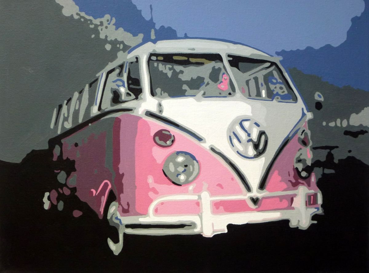 Pink VW by Tracey Mason