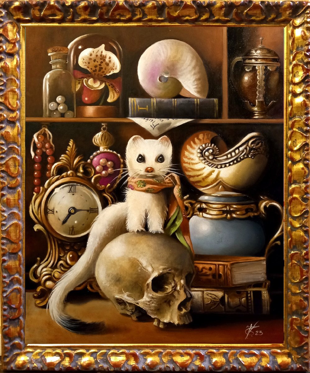 Surrealistic Still Life Oil Painting By Valentina Toma