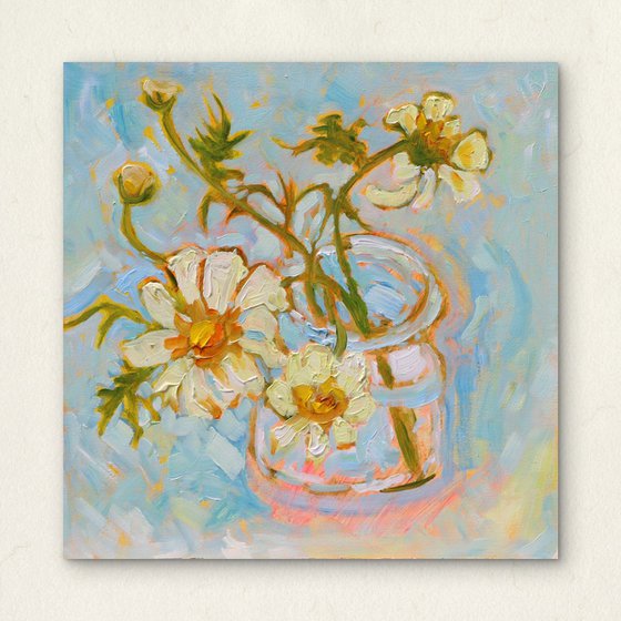 Spring Garden Flowers #4 In a Jam Jar