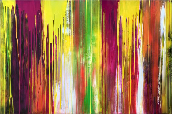 Voice of Beauty - XL large abstract art – Expressions of energy and light.