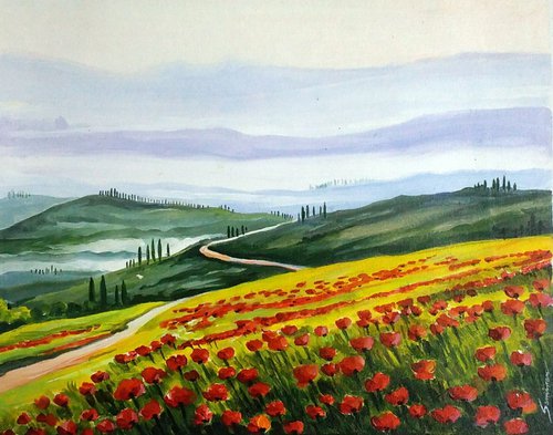 Mountain Flowers Valley by Samiran Sarkar