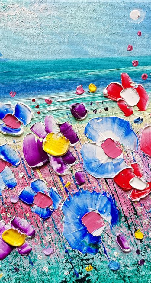 "Jade Beach & Flowers in Love" by Phil Broad