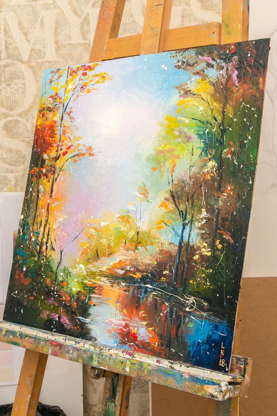 Fall forest (framed)