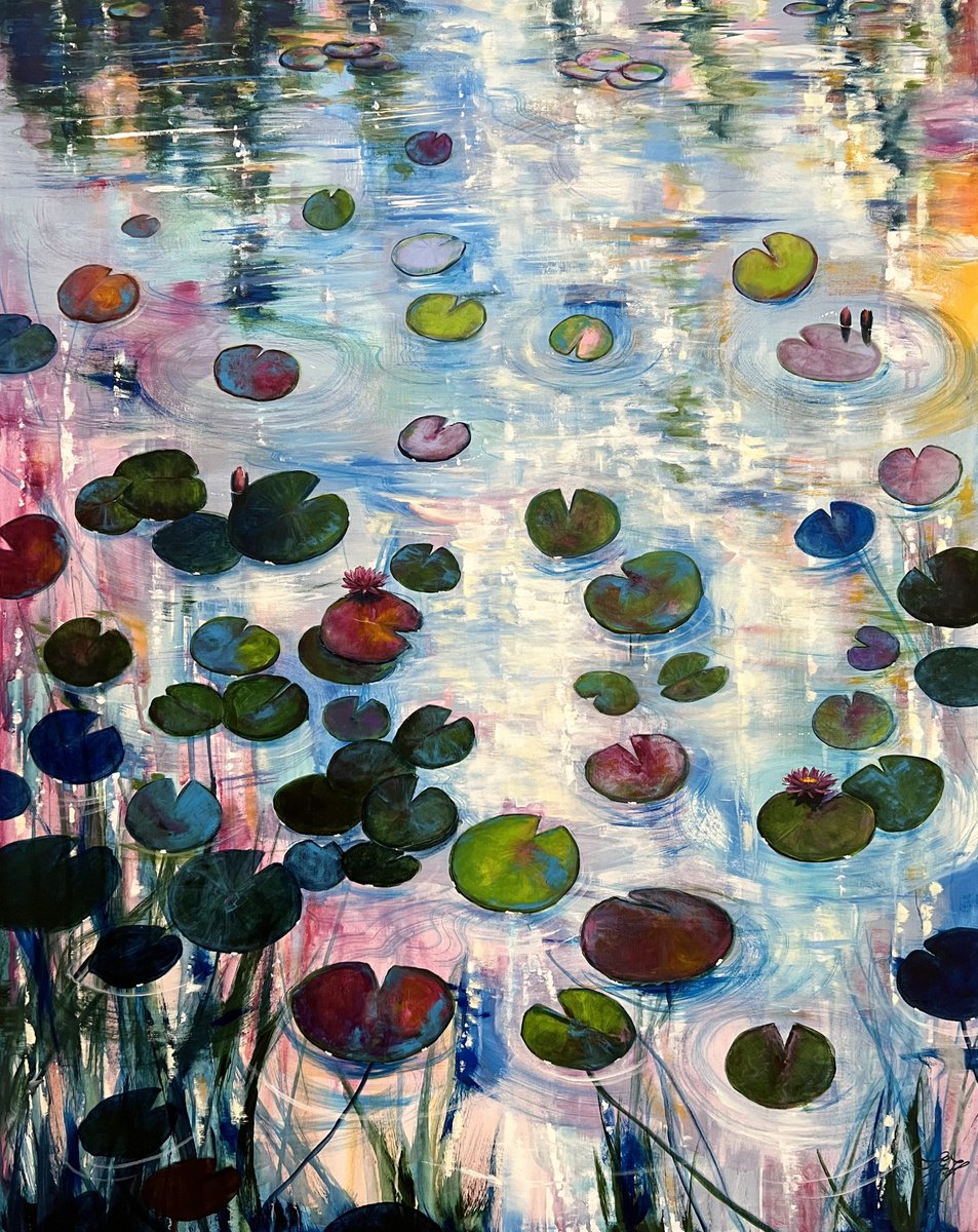 I Love Waterlilies 2 by Sandra Gebhardt-Hoepfner