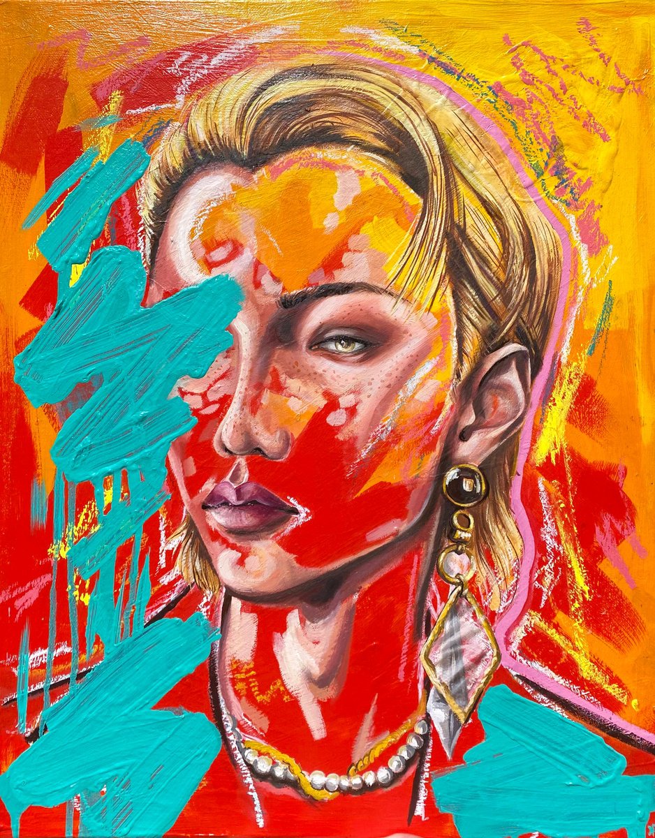 Urban And Pop Painting , Hidden In Plain Sight By Kate Revill, 16 X 20, Artwork For Sale On Artfinder