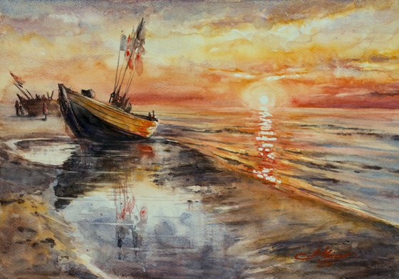 To the sun.