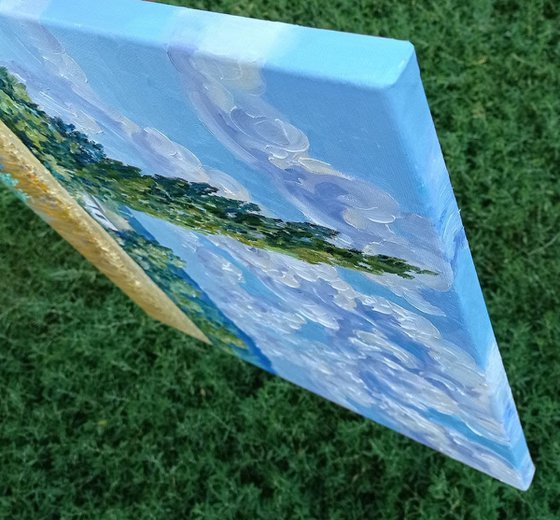 Wheatfield with Poplars