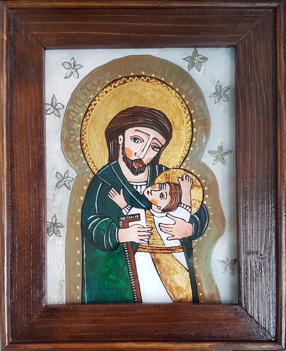 Saint Joseph with Baby Jesus in His Arms