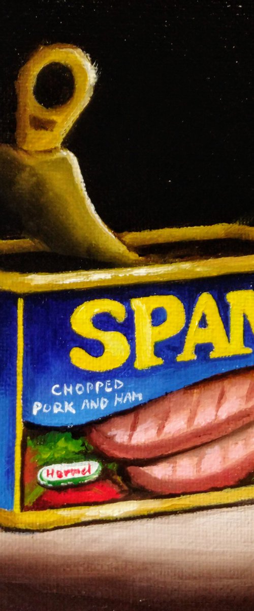 Tin of SPAM #2 still life by Jane Palmer Art