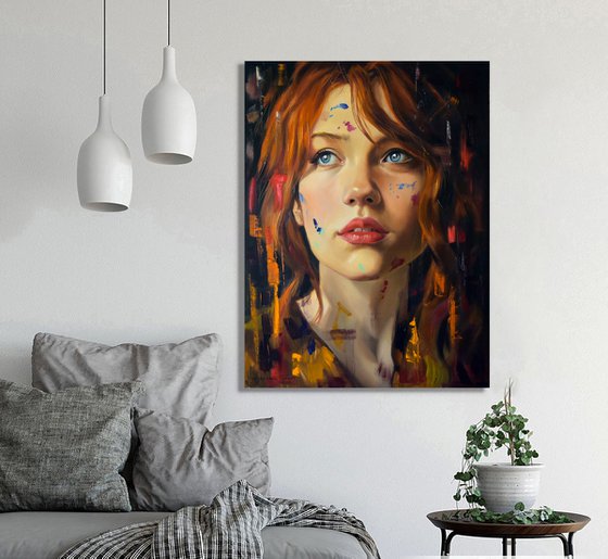 Contemporary woman portrait