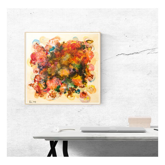 Wall Art Abstract, Square Wall Art , Painting on Canvas, Abstract Canvas Art, Modern Art Abstract, Abstract Wall Decor, Abstract Painting