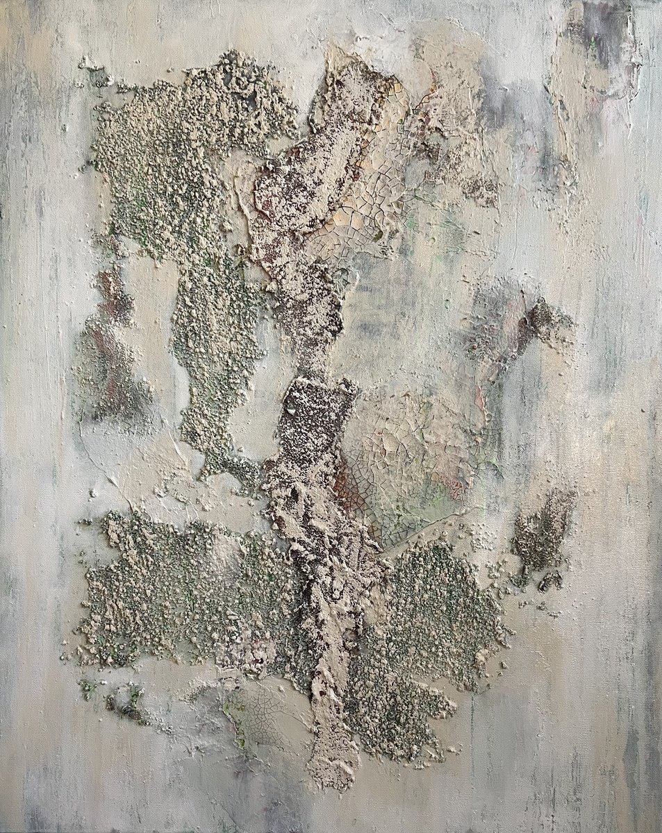 Abstract Painting By Caity Salamanca, 24 X 30, Out Of Focus, Original Artwork