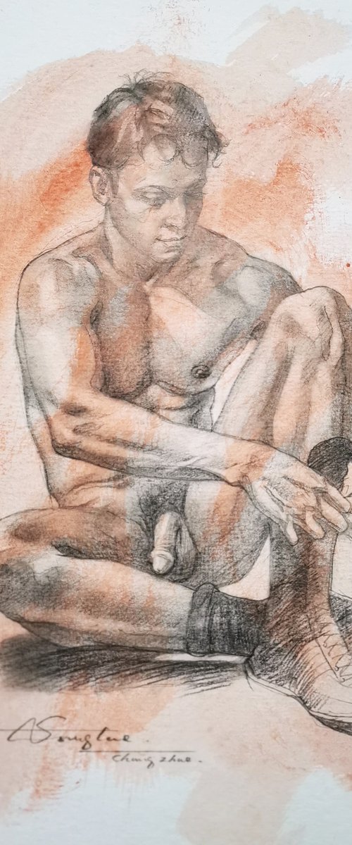 Drawing- Male model#20911 by Hongtao Huang