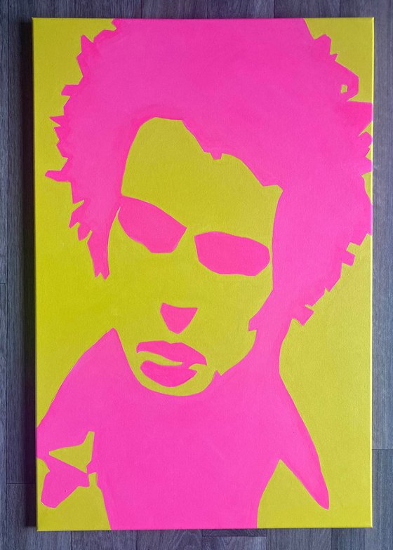 Original Sid Vicious Sex Pistols Pop Art Canvas Painting