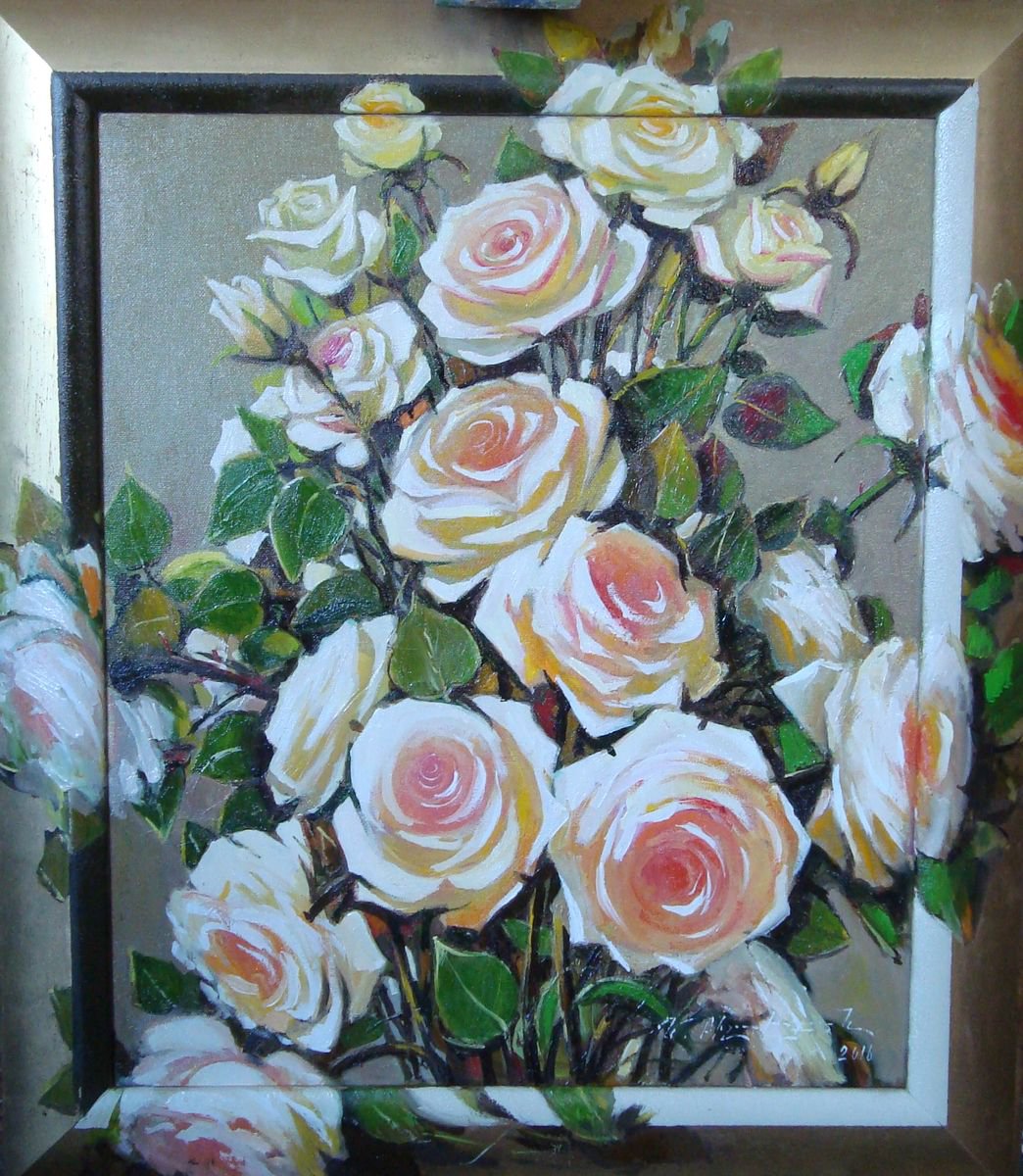 Roses (50x60 cm) by Yervand Bichakhchyan