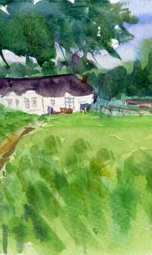 The white house at the Hellingly, England by Tanya Sun