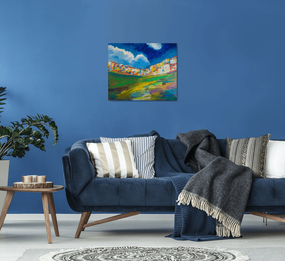 Abstract landscape (72x60cm)