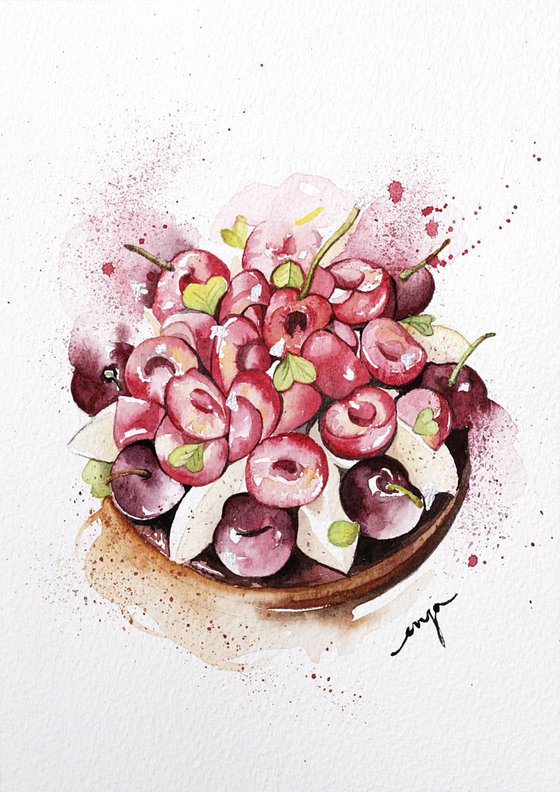 Cherries tart