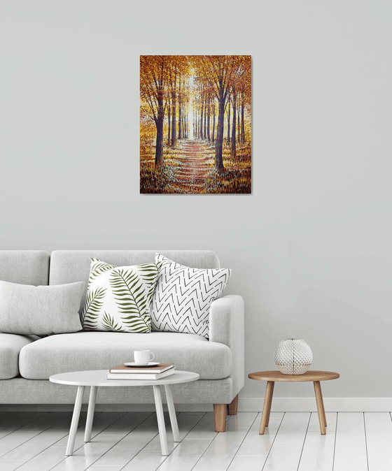 Light Through Autumn Trees