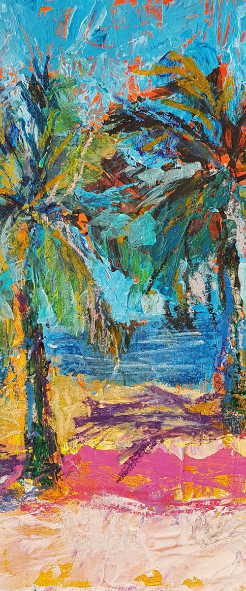 Palm trees by Silvia Flores Vitiello