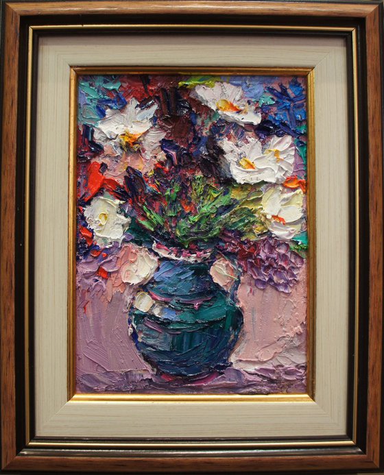 Flowers, oil painting