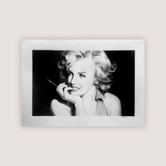 Marilyn Monroe  - Graphite Pencil Drawing