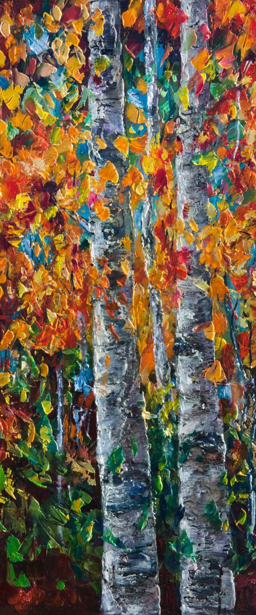 Aspens - 1 by Lena Owens at OLena Art