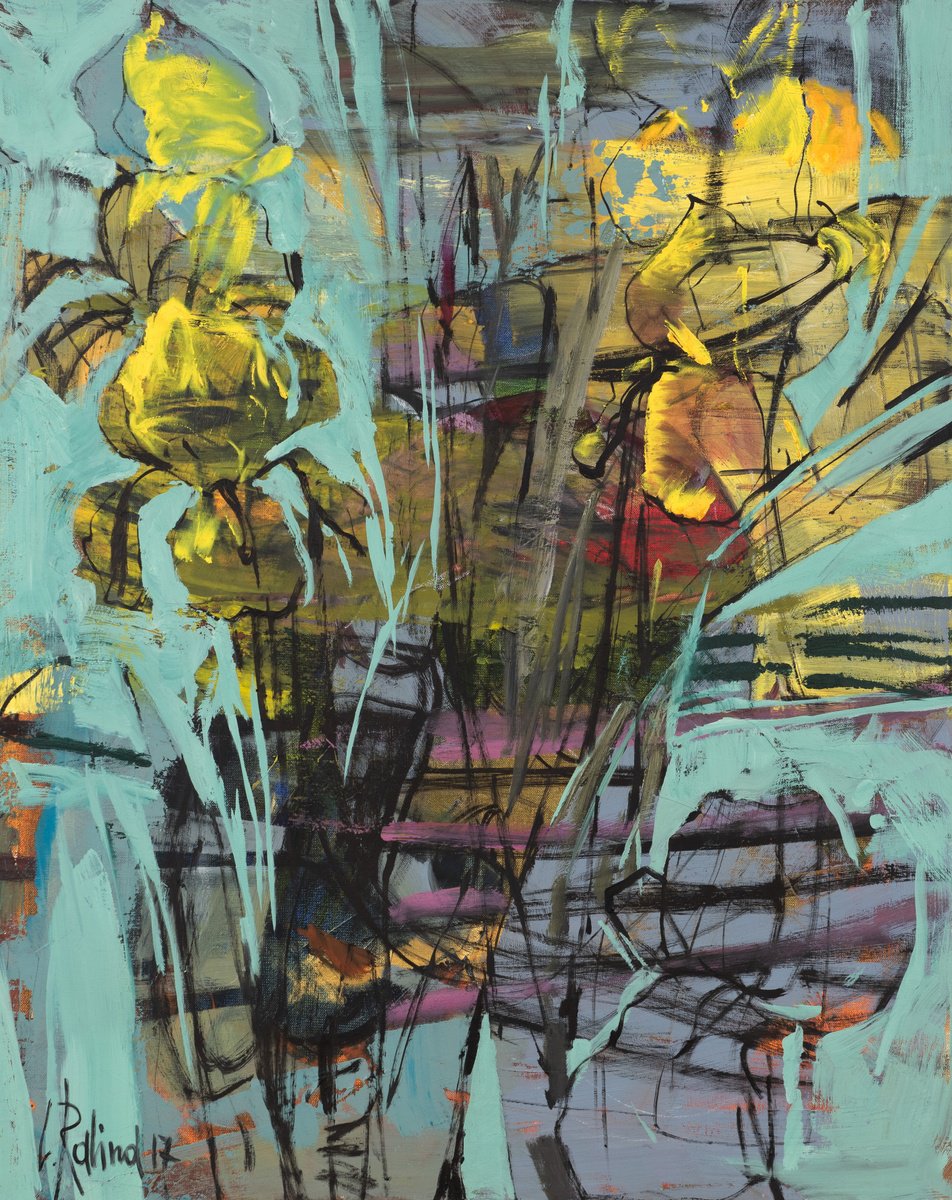 Mysteries Of Evening Irises By Yelena Ralina, 31 X 39, Artwork For Sale On Artfinder