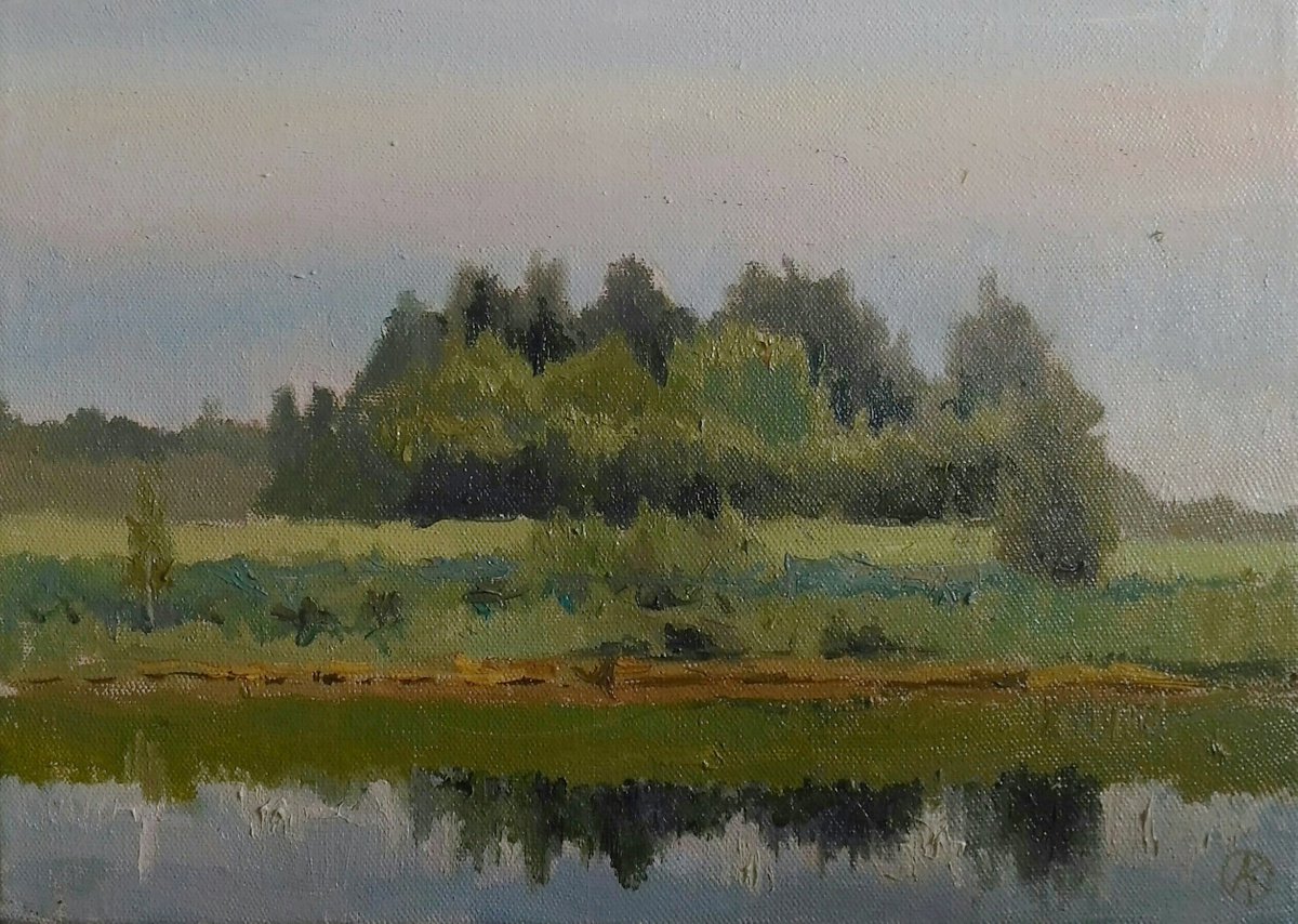 Pond in Borodino by Olga Goryunova
