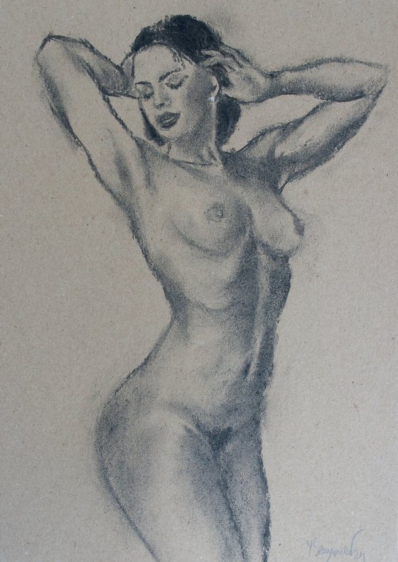 Female Figure 52 Charcoal