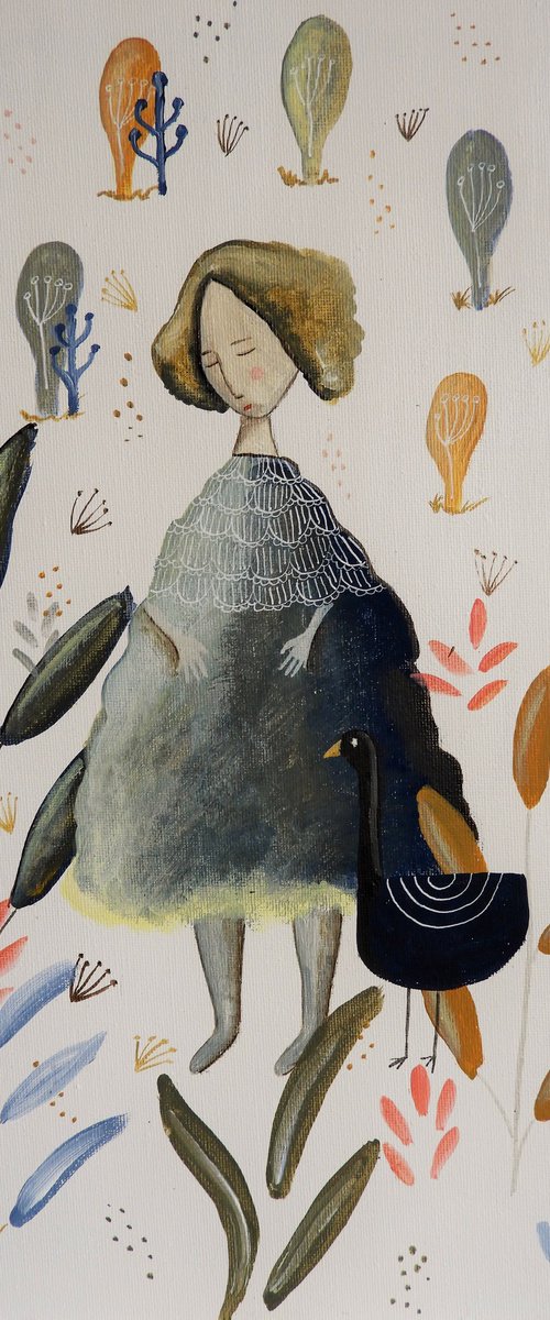 The woman and the duck by Silvia Beneforti