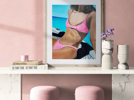 Pink on a Yacht