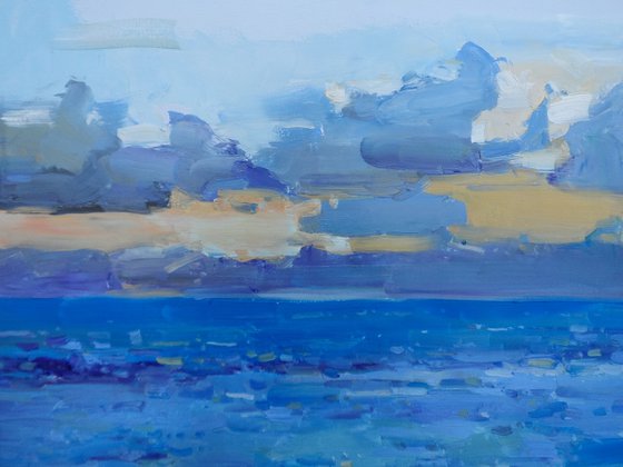 " Clouds over the sea "
