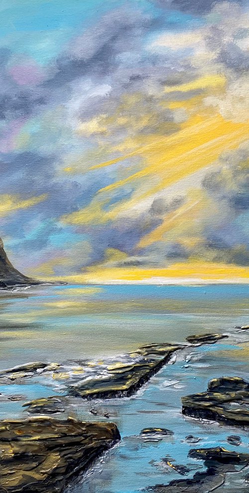 Kimmeridge Bay Sunrays by Marja Brown