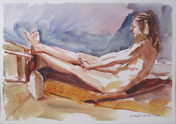 Reclining female nude