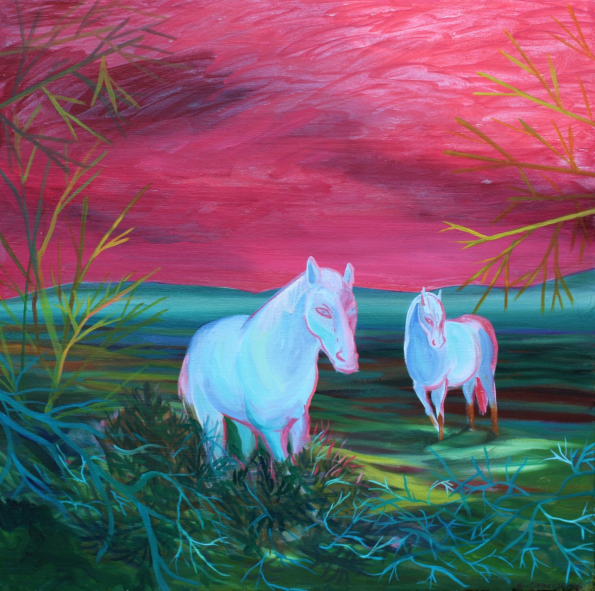 Wild ghost horses by Kamila Strzeszewska