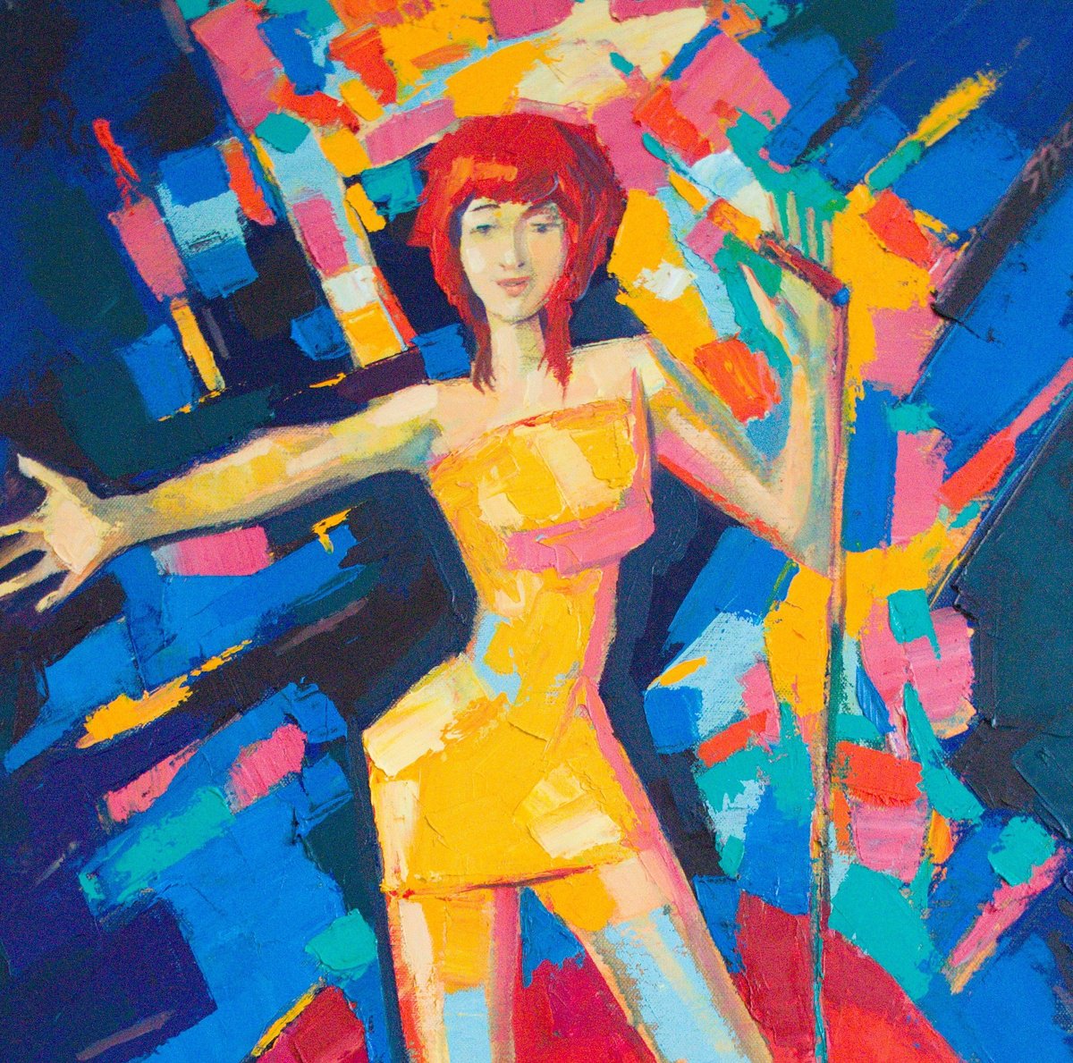 Expressive Oil Painting , Somewhere Over The Rainbow By Rumen Sazdov, 24 X 31, Artwork For Sale On Artfinder