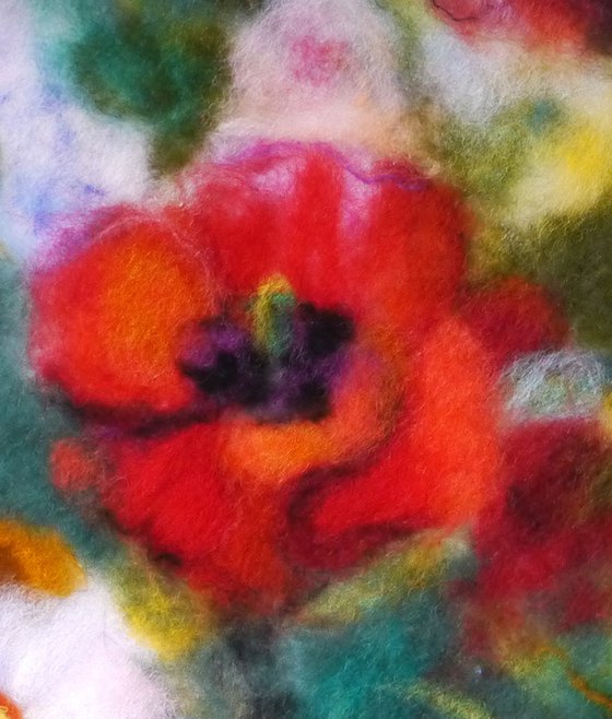Poppies and wild rose