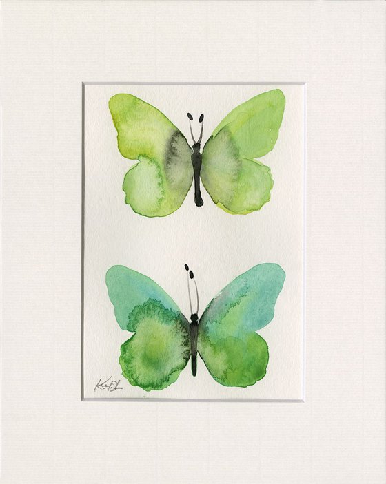 Butterflies - Watercolor by Kathy Morton Stanion