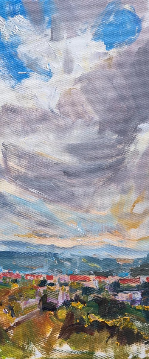 Cloudy landscape by Vasyl Moldavchuk